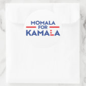 Sticker Rond Momala pour Kamala Harris (Sac)