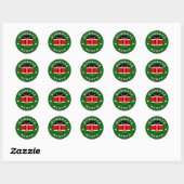 Sticker Rond Mombasa Kenya (Feuille)