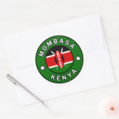 Sticker Rond Mombasa Kenya (Enveloppe)