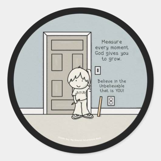 Sticker Rond Moments mesurables (Devant)