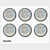 Sticker Rond Moments mesurables (Feuille)
