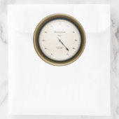 Sticker Rond Momentum Meter Steampunk ère machine industrielle (Sac)