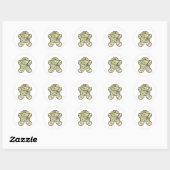 Sticker Rond momie de bébé (Feuille)