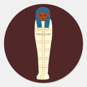 Sticker Rond Momie égypt