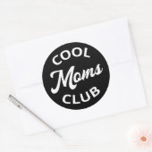 Sticker Rond Moms Club cool I (Enveloppe)