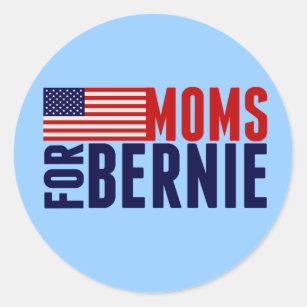 Sticker Rond Moms pour Bernie