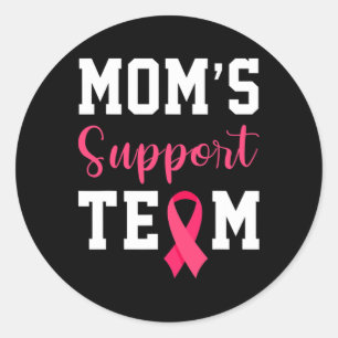 Sticker Rond Moms Soutien Équipe Survivante Sensibilisation au