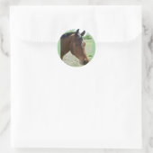 Sticker Rond Mon Ami, Le Cheval (Sac)
