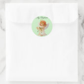 Sticker Rond Mon ange baptême (Sac)