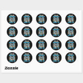 Sticker Rond Mon Anniversaire L'Heure D'Augmenter Le Jeu Vidéo  (Feuille)