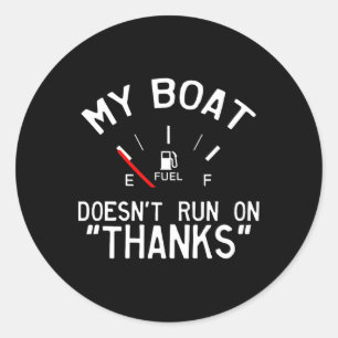 Sticker Rond Mon bateau ne fonctionne pas sur les drôles de mer