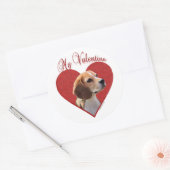 Sticker Rond Mon Beagle Valentine (Enveloppe)