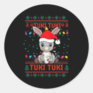 Sticker Rond Mon Burrito Sabanero Mexicain Tuki Tuki Latino Noë
