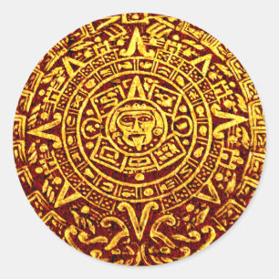 Sticker Rond Mon calendrier maya (Stickers ronds)