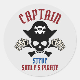 Sticker Rond Mon capitaine   International Talk Like a Pirate d