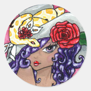 Sticker Rond "Mon casquette est fabuleux ! "Autocollant