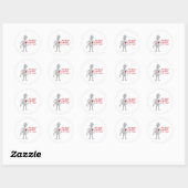 Sticker Rond Mon coeur appartient (Feuille)