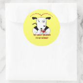 Sticker Rond Mon coeur appartient à ma maman (Sac)