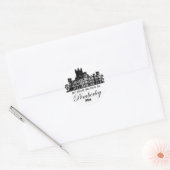 Sticker Rond Mon Coeur Est Chez Pemberley (Enveloppe)