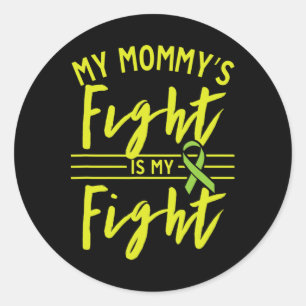Sticker Rond Mon combat de maman est mon combat pour soigner le