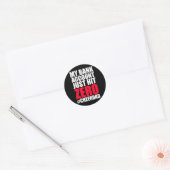Sticker Rond Mon Compte Nk Juste Toucher Zero Cheer Papa Fier C (Enveloppe)