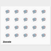 Sticker Rond Mon corps Mes règles (Feuille)