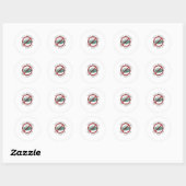 Sticker Rond mon corps mon masque de choix (Feuille)