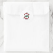 Sticker Rond mon corps mon masque de choix (Sac)