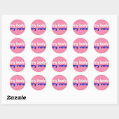 Sticker Rond Mon corps Mon vote Roevember (Feuille)