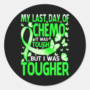 Sticker Rond Mon Dernier jour Chemo Brain Disabilities Award
