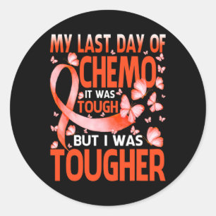 Sticker Rond Mon Dernier Jour De Journée Chemo Rsd Crps Beurre 