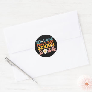 Sticker Rond Mon dernier premier jour Classe terminale de 2024
