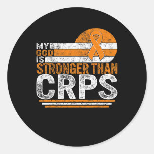 Sticker Rond Mon Dieu est un syndrome de douleur régional compl