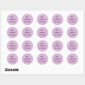 Sticker Rond Mon Endroit Heureux (Feuille)