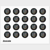 Sticker Rond Mon époque à double chiffres Époque d'anniversaire (Feuille)