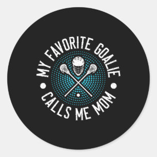 Sticker Rond Mon gardien préféré m'appelle maman Lacrosse