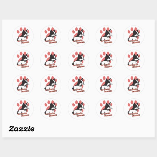 Sticker Rond Mon genre de soleil (Feuille)