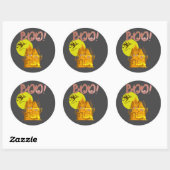 Sticker Rond Mon Halloween (Feuille)