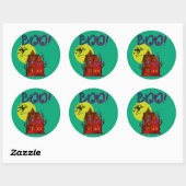 Sticker Rond Mon Halloween (Feuille)