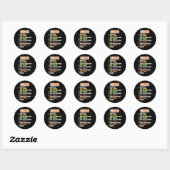 Sticker Rond Mon Idéal Halloween amusant Squelette Cool Zombie  (Feuille)