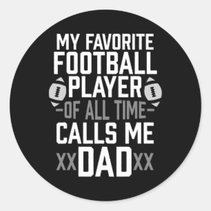 Sticker Rond Mon Joueur De Football Favori De Tous Les Temps M'
