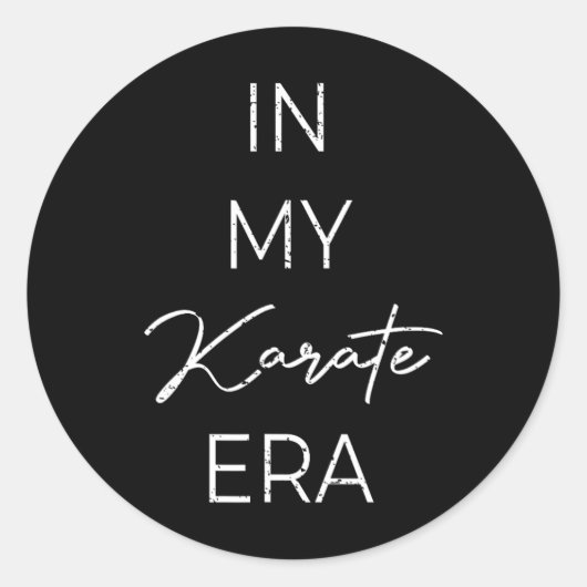 Sticker Rond Mon Karate Era 1 (Devant)