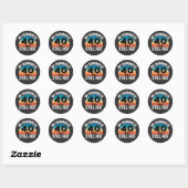 Sticker Rond Mon mari a 40 ans et reste chaud (Feuille)
