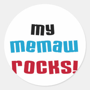 Sticker Rond Mon Memaw bascule le T-shirts et les cadeaux