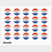 Sticker Rond Mon numéro d'élection 2020 (Feuille)
