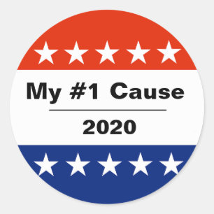 Sticker Rond Mon numéro d'élection 2020