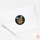Sticker Rond Mon objectif est de nier le vôtre Lacrosse (Enveloppe)