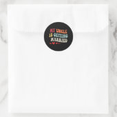 Sticker Rond Mon oncle se marie Mariage E (Sac)