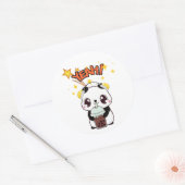 Sticker Rond Mon Panda Mignon (Enveloppe)