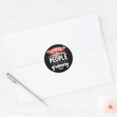 Sticker Rond Mon peuple favori m'appelle la fête des mamans (Enveloppe)